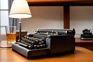 close-up-of-an-author-typing-a